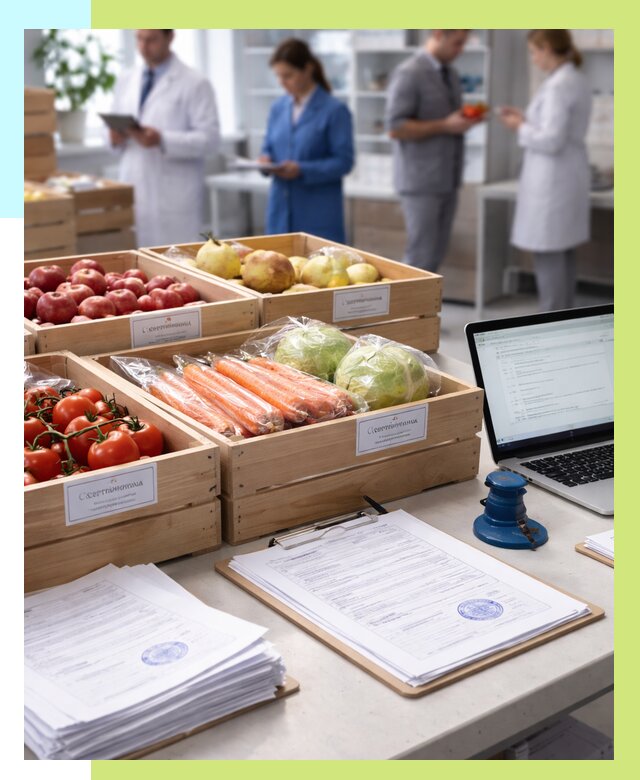 Сертификация овощей и фруктов в Хабаровске от 8745 р. | Алешин-Хбр