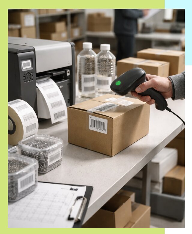 Штрихкодирование продукции и маркировка для продажи в Хабаровске