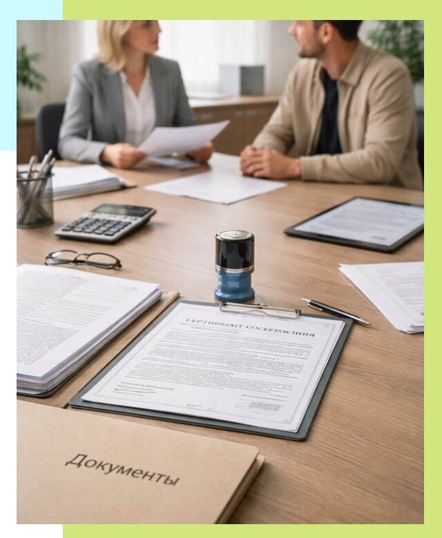 Сертификат соответствия на продукцию в Хабаровске от 15432 р.|Алешин-Хбр