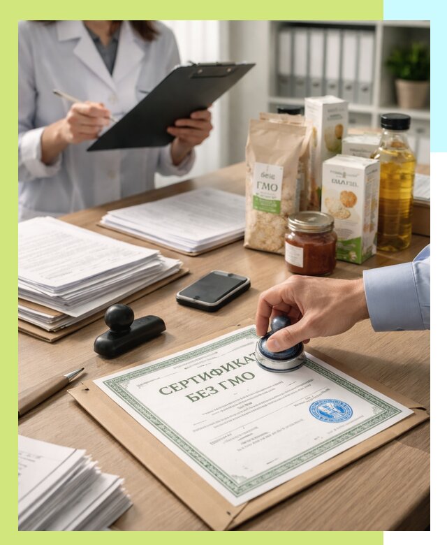 Получение сертификата Без ГМО для продукции в Хабаровске