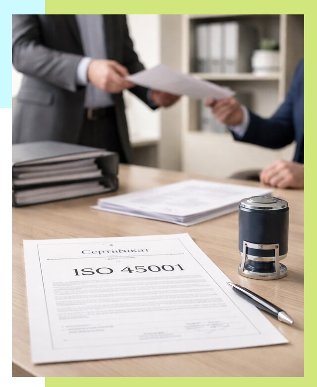 Сертификат ISO 45001 в Хабаровске под ключ от 46296 р. | Алешин-Хбр